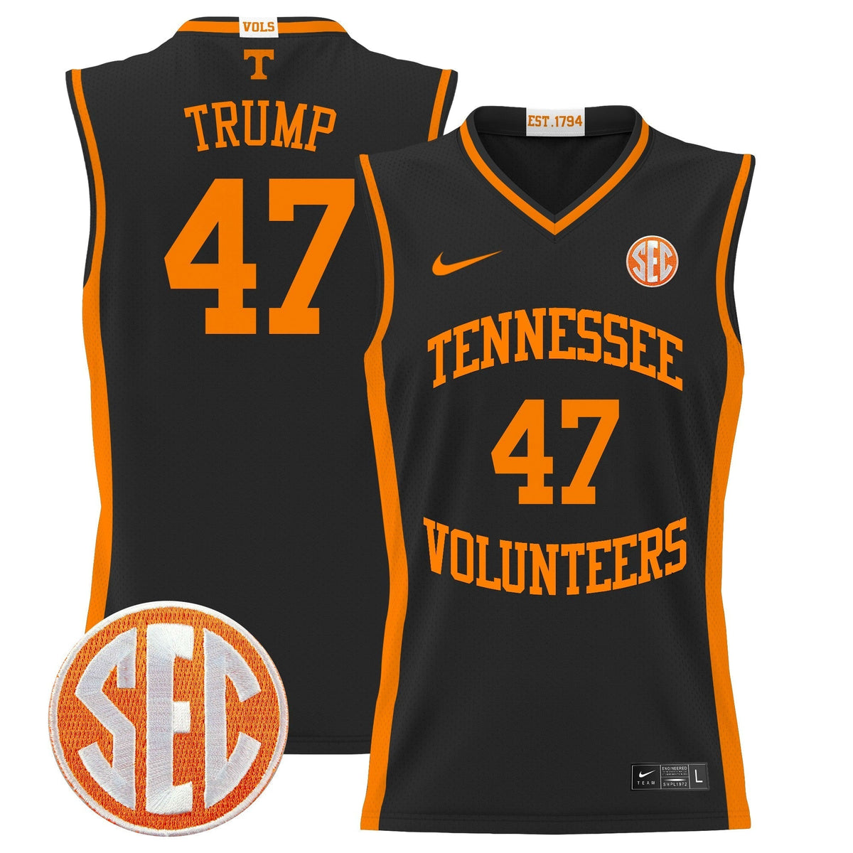 TENN 2024 Lightweight Basketball Jersey - Stitched