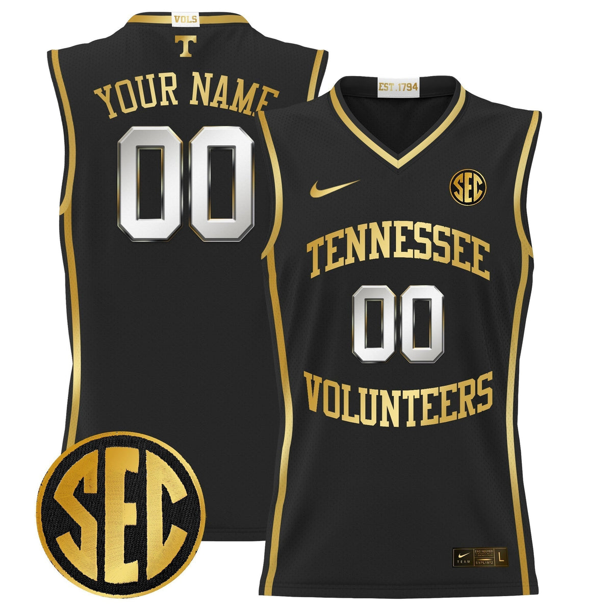 TENN 2024 Lightweight Basketball Custom Jersey - Stitched