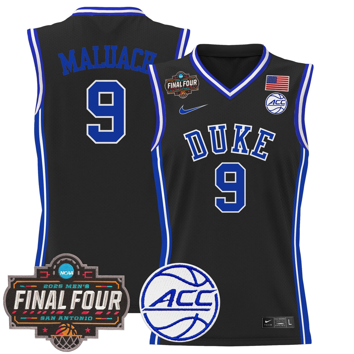 DUKE 2025 Final Four Patch Basketball Jersey - Stitched