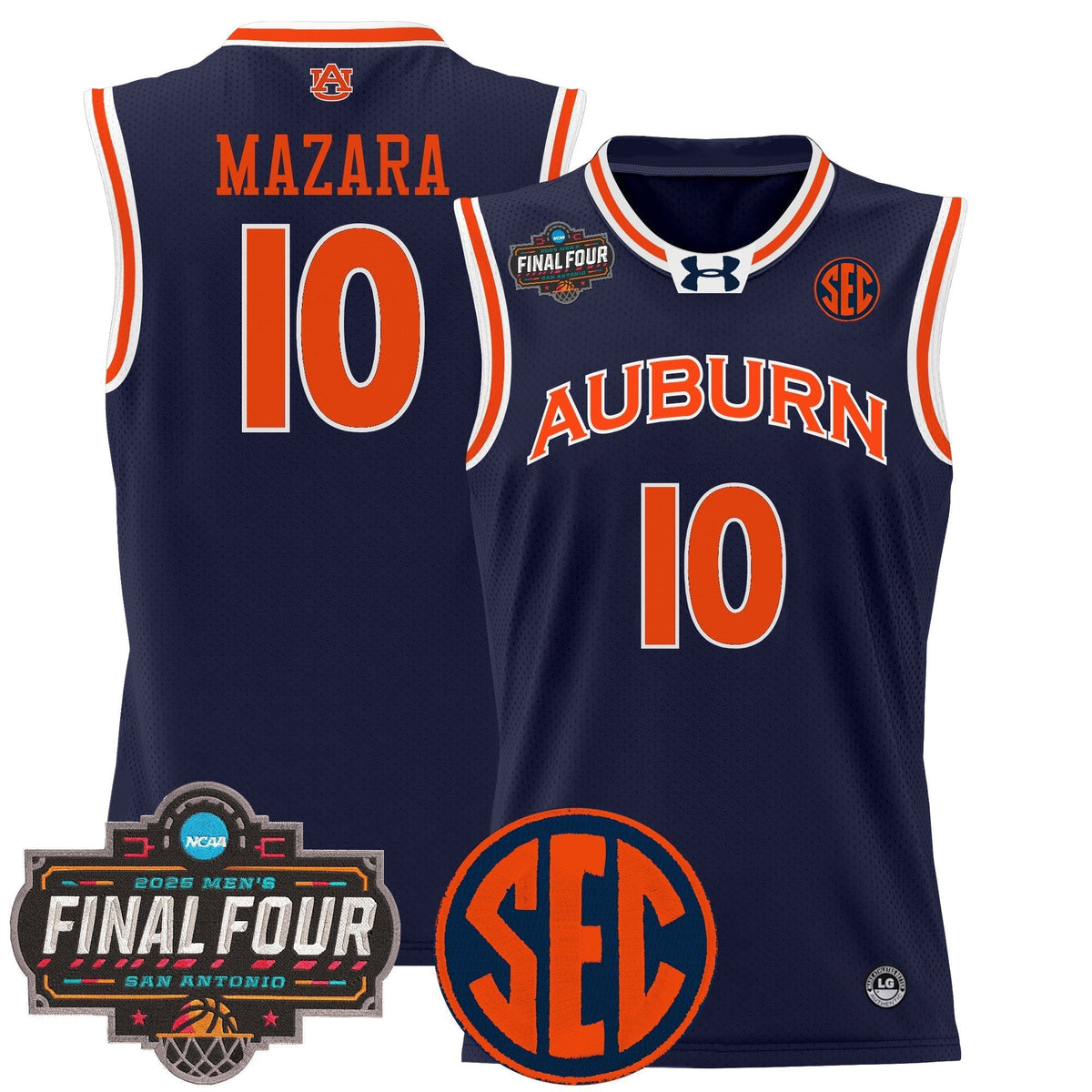 AUB 2025 Final Four Patch Lightweight Basketball Jersey - Stitched