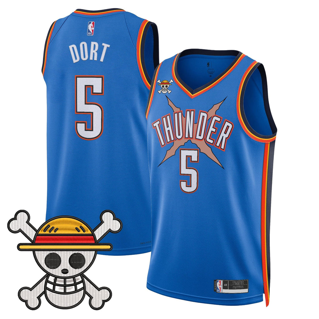Men's Oklahoma City Thunder x One Piece Swingman Jersey- Stitched