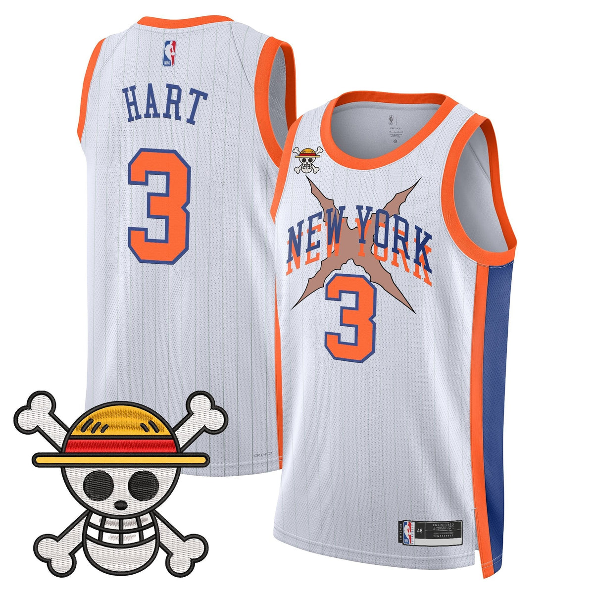 NYK x One Piece Swingman Jersey- Stitched