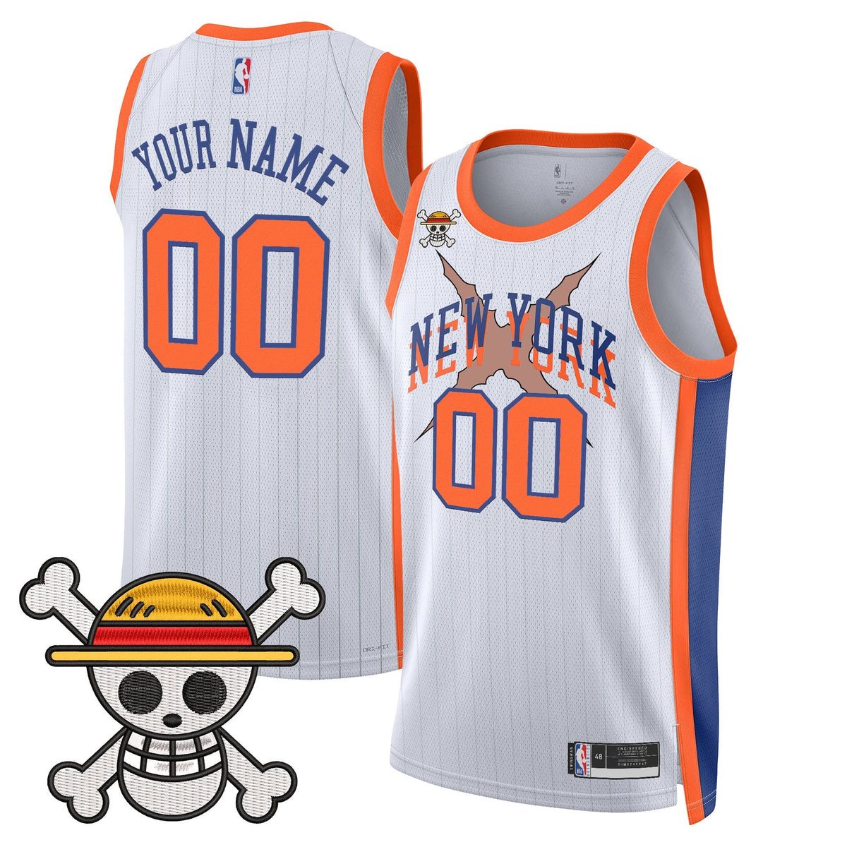 NYK x One Piece Swingman Custom Jersey- Stitched