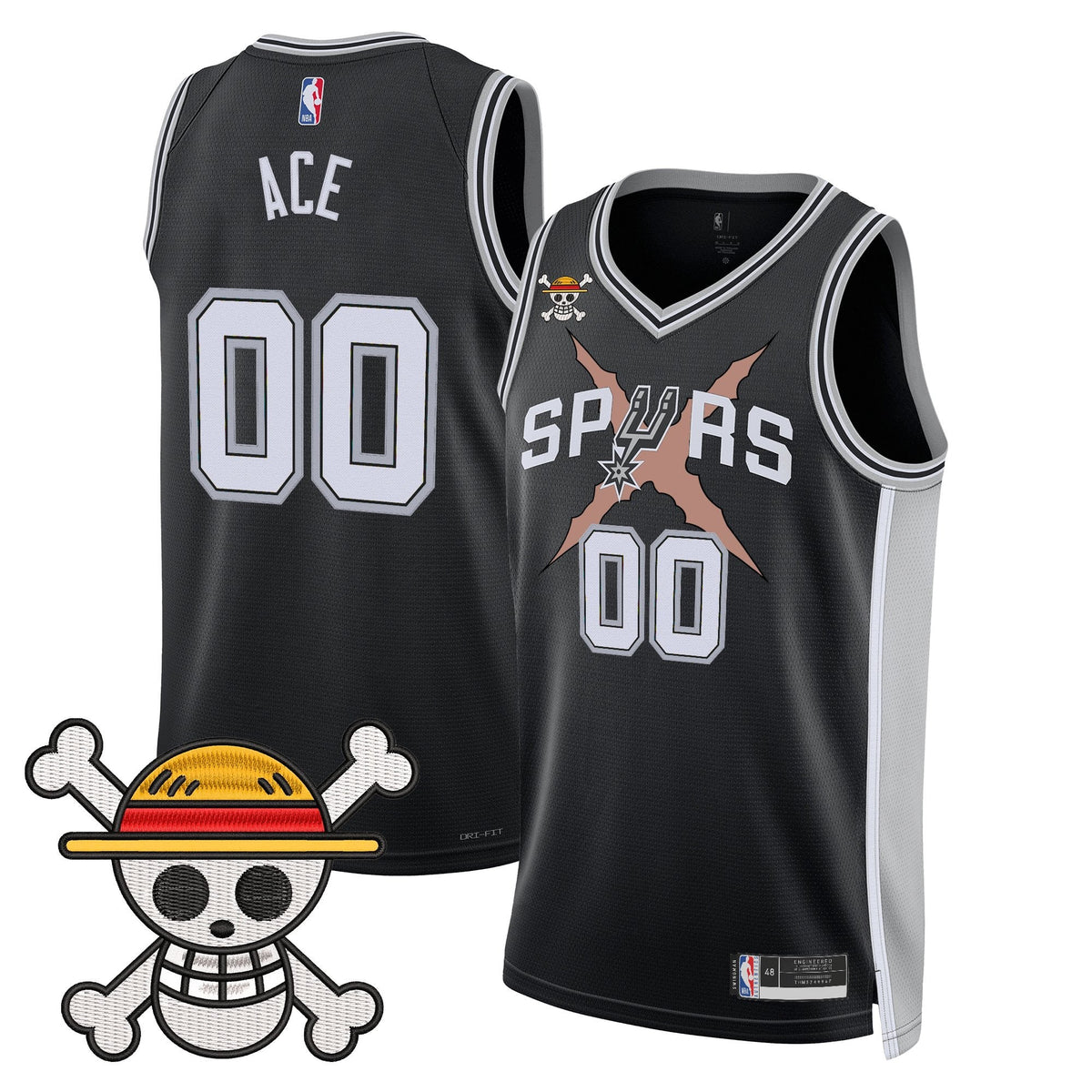 Men's San Antonio Spurs x One Piece Jersey Collection - Stitched