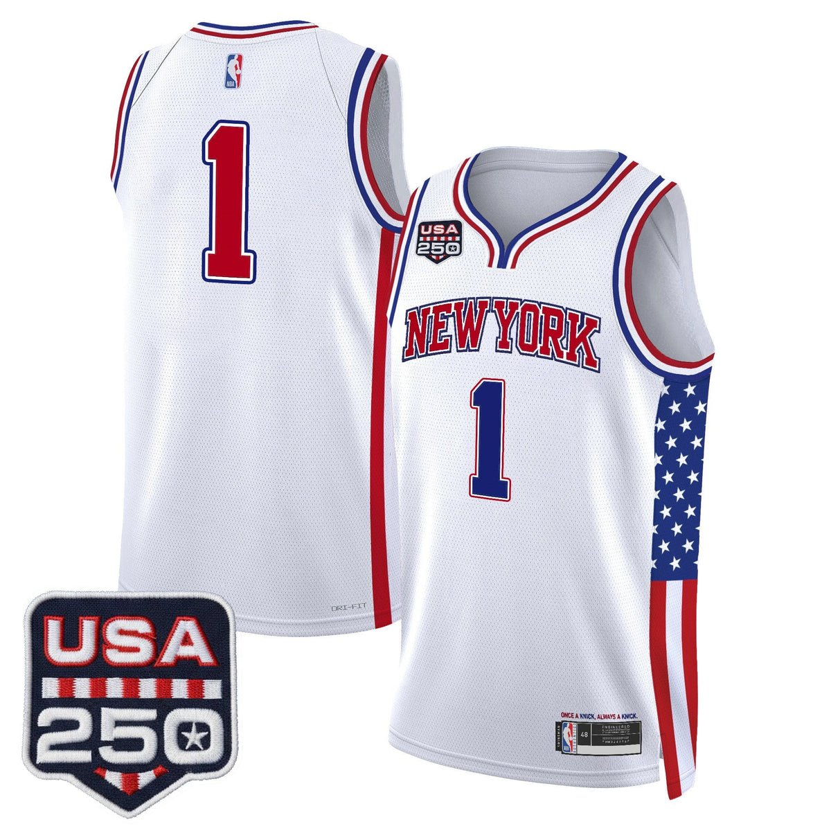Men's New York Knicks "America 250 Edition" Swingman Jersey - All Stitched