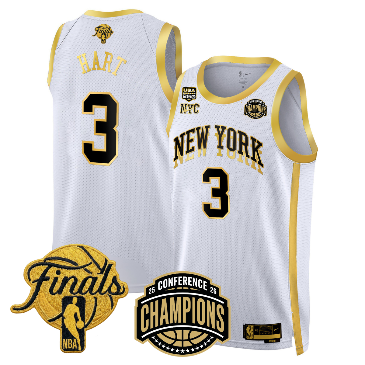 NYK 2026 Finals Limited Gold Jersey V2 - Stitched