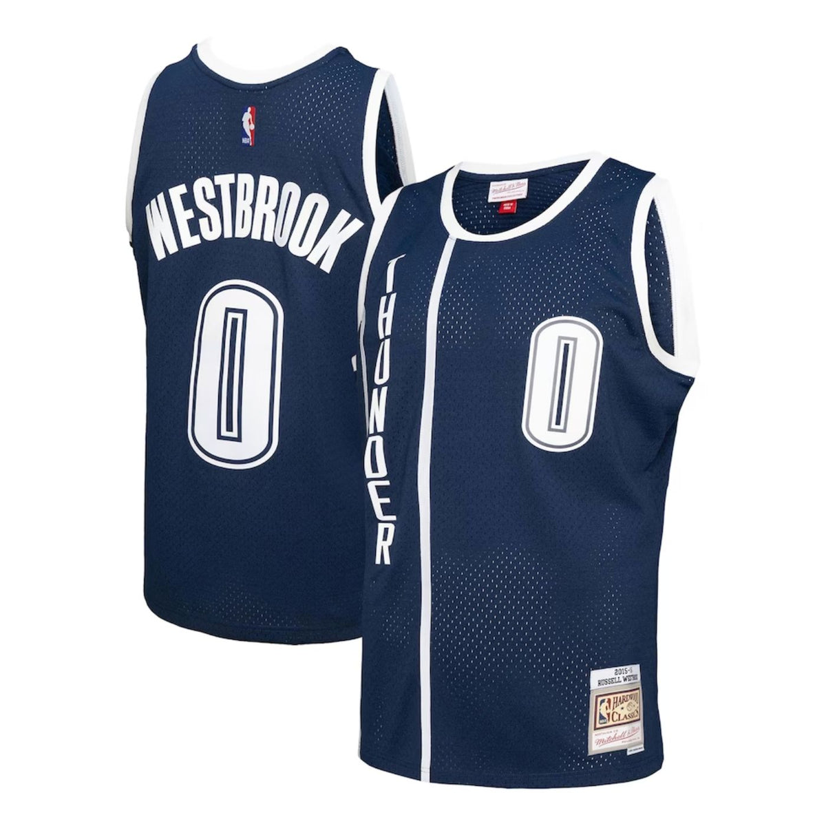 Oklahoma City Thunder Russell Westbrook Navy 2015-16 Hardwood Classics Swingman Jersey