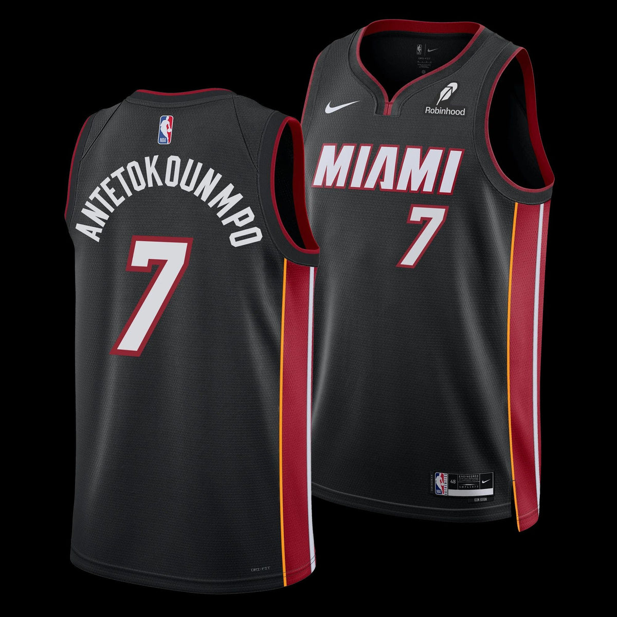 Giannis Antetokounmpo Miami Heat Jersey - Black