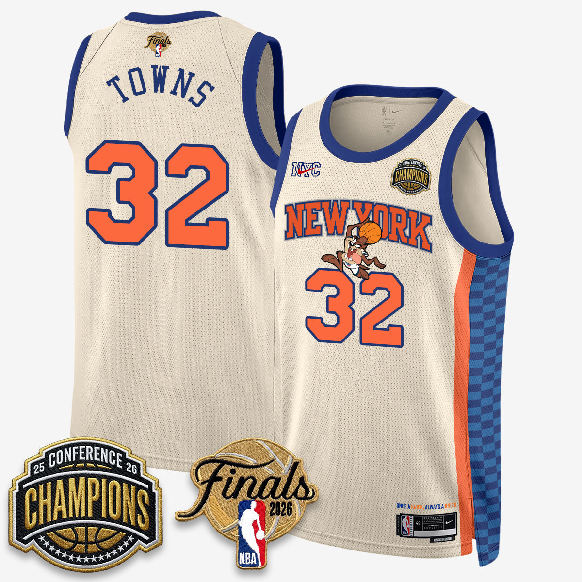 NYK 2026 NBA Eastern Conference Champions x Bunny Vapor Jersey V2- Stitched