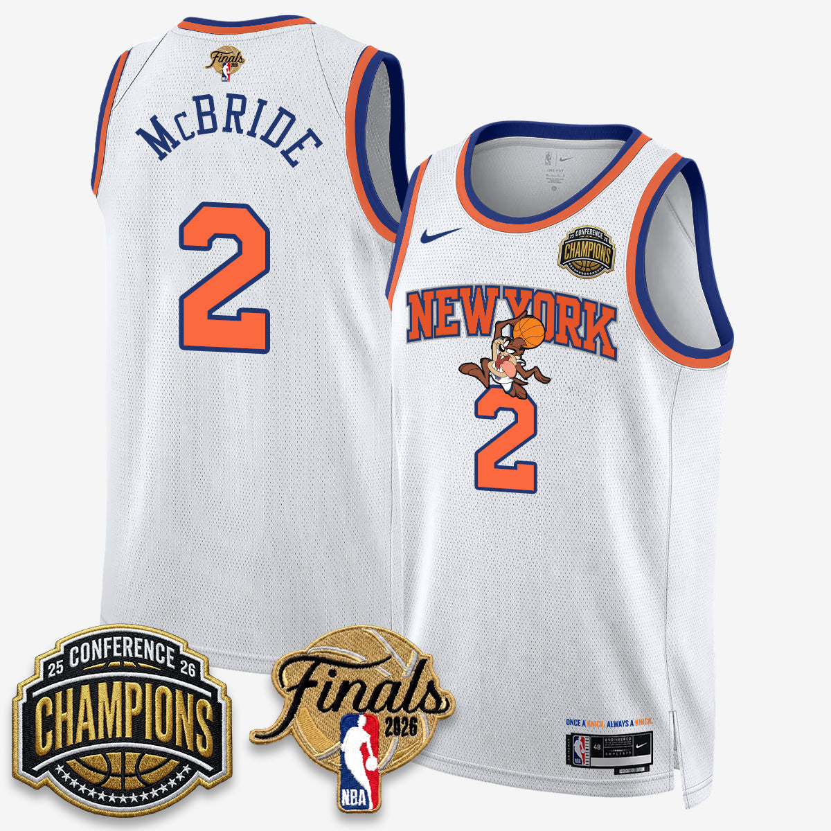 NYK 2026 NBA Eastern Conference Champions x Taz Vapor Jersey - Stitched