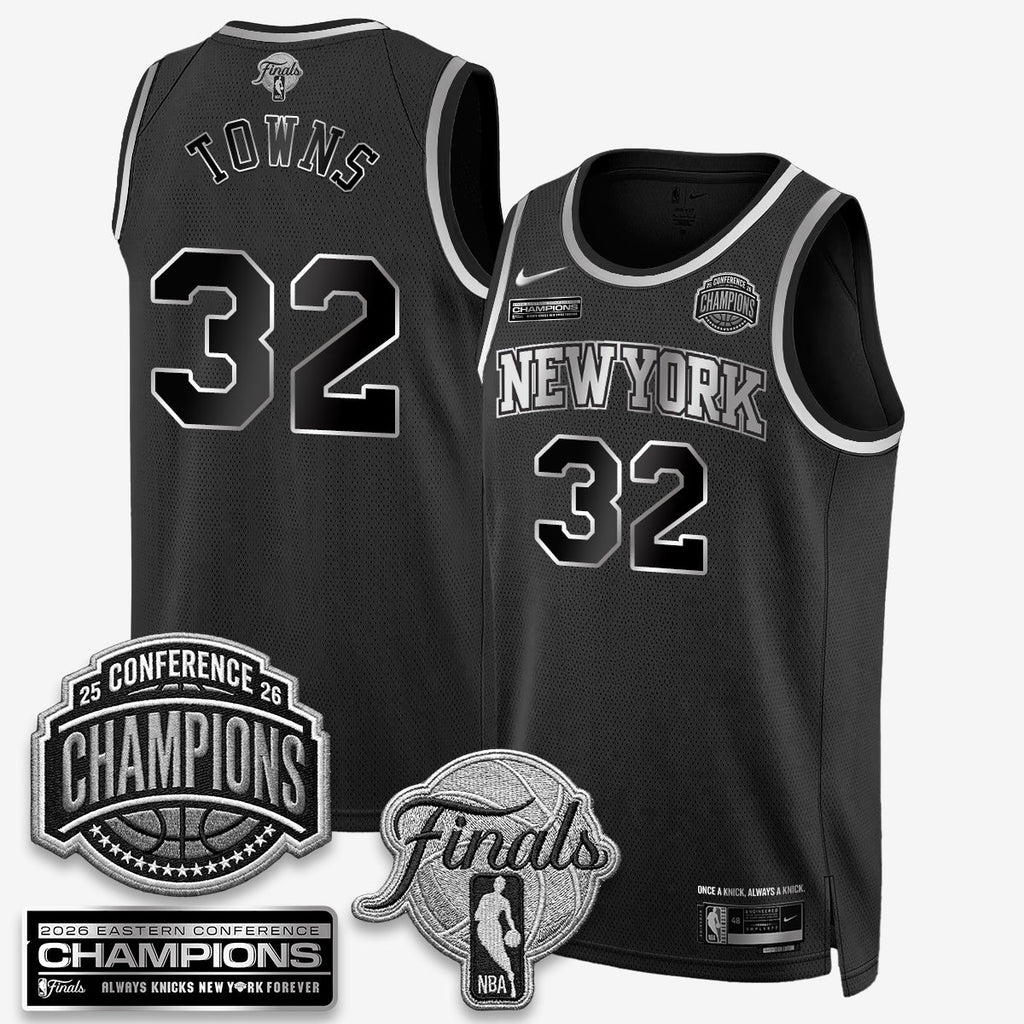 NYK 2026 NBA Eastern Conference Champions Black Gold Edition Jersey - Stitched