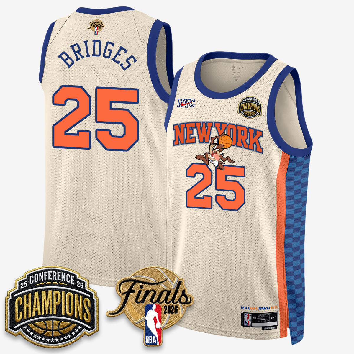 NYK 2026 NBA Eastern Conference Champions x Bunny Vapor Jersey V2- Stitched