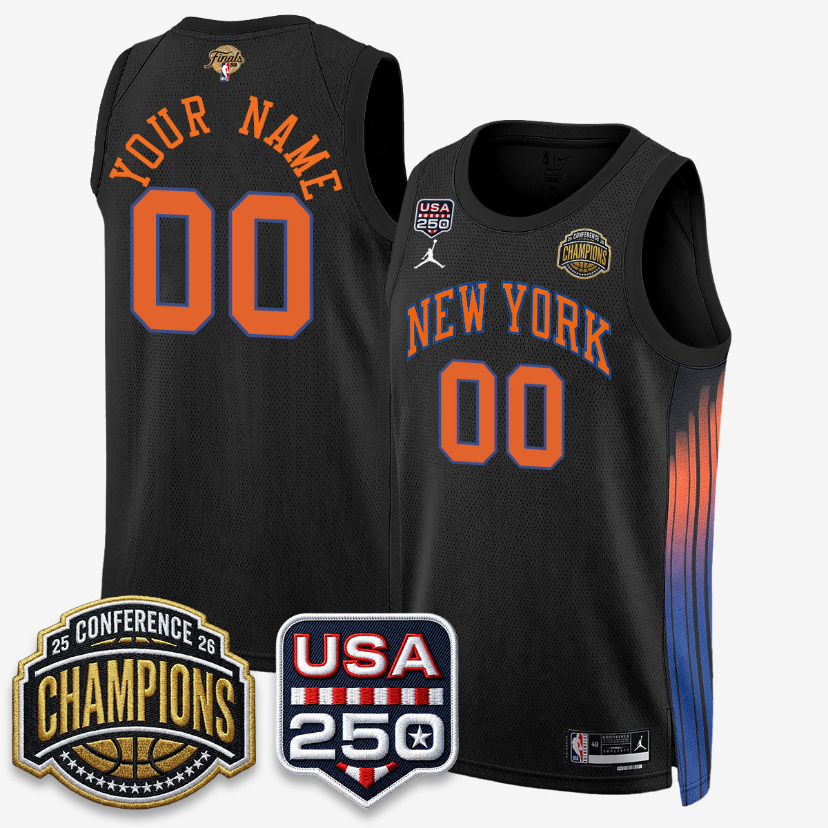 NYK 2026 NBA Eastern Conference Champions City Edition Custom Jersey - Stitched