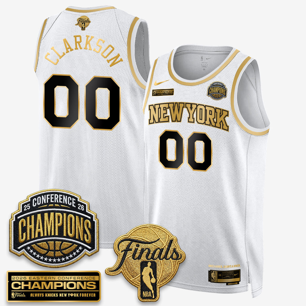 NYK 2026 NBA Eastern Conference Champions Black Gold Edition Jersey - Stitched