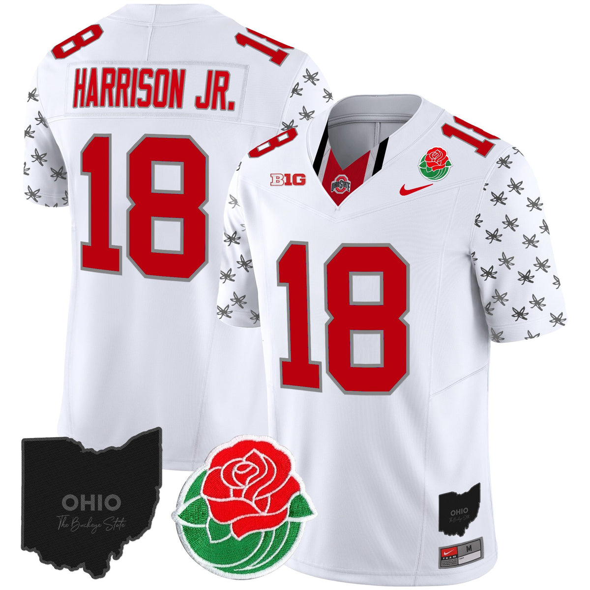 Men's Ohio State Buckeyes Rose Bowl Vapor Limited Jersey - All Stitched