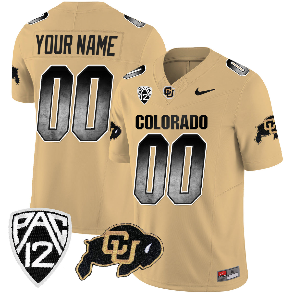 Colorado Buffaloes Arch Smoke Vapor Custom Jersey - All Stitched