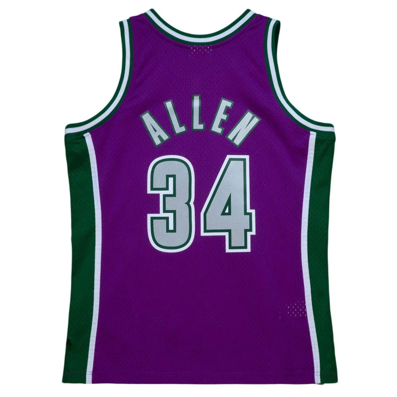 Milwaukee Bucks Swingman Jersey Ray Allen 2001 02 | Stitched Jersey RTJS 11971